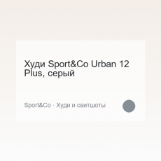 Худи Sport&Co Urban 12 Plus, серый