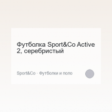 Футболка Sport&Co Active 2, серебристый